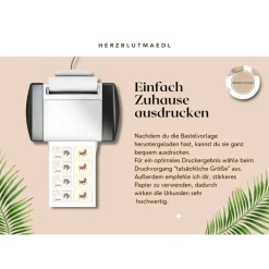 Reiterpass Bastelvorlage für Kinder – Perfekt für Kindergeburtstage auf dem Reiterhof und Ferien auf dem Ponyhof DIN A4