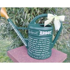 Renterkanne Geschenk , personalisiert mit Namen , Garten Ruhestand Rentergeschenk