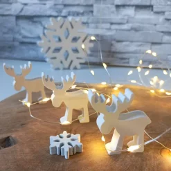 Rentier Deko, Deko weiß, Weihnachten Rentier, Weihnachtsrentier, Rentiere Weihnachten, Elch Raysin, Deko Elche