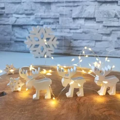 Rentier Deko, Deko weiß, Weihnachten Rentier, Weihnachtsrentier, Rentiere Weihnachten, Elch Raysin, Deko Elche