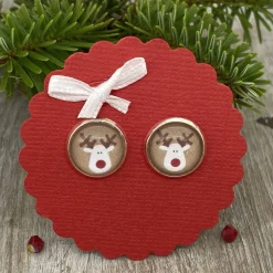 Rentier Ohrringe - Geschenk für Mädchen