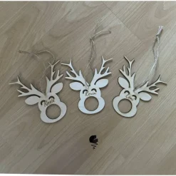 Rentier personalisiert, Weihnachtsanhänger, Baumschmuck, Weihnachtsdeko
