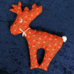 Rentier Rudi mit Glöckchen und Puschel