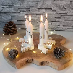 Rentier Weihnachten Deko, Serviettenring, Serviettenhalter, Serviettenringe Weihnachten, Serviettenhalter Weihnachten