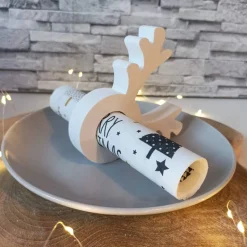 Rentier Weihnachten Deko, Serviettenring, Serviettenhalter, Serviettenringe Weihnachten, Serviettenhalter Weihnachten