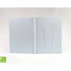 Rezeptbuch, metallic silber, DIN A5, 100 Blatt, Kochbuch, Hardcover