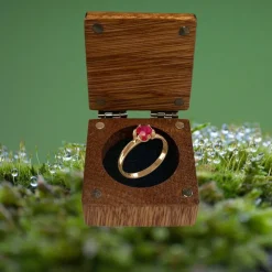Ringbox aus Holz personalisierbar Überseeholz