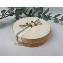 Ringbox-Ringkissen VINTAGE Moos i.Holzbox Hochzeit