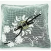Ringkissen aus grünem Samt mit Spitze – Handgemachtes Unikat zur Hochzeit, 15x13 cm