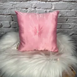 Ringkissen personalisiert in rosa I Ringträgerkissen mit Namen I besticktes Kissen für Ringe zur Hochzeit I Herzkissen