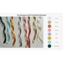 Ringkissen personalisiert | Ringschale | Ringbox | Gravierte Ringschale "Namen & Datum" mit Schleifenband