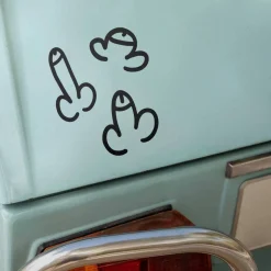 Römer Penis Aufkleber Set 3 Stk. groß | Autosticker | Pimmel Autoaufkleber JGA Junggesellenabschied | Scherz