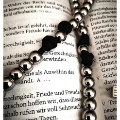 Robuster katholischer Rosenkranz aus Edelstahl – 50 cm