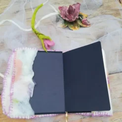 Romantische Buchhülle ink. Notizbuch Din A4