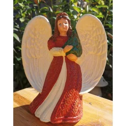 Romantischer Weihnachtsengel aus Keramik