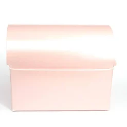 Rosa Truhe aus Karton, Faltschachtel