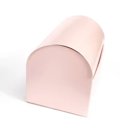 Rosa Truhe aus Karton, Faltschachtel