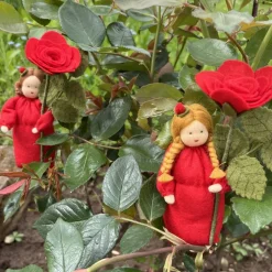 Rose rot -  Jahreszeitentisch - Blumenkind - Sommer