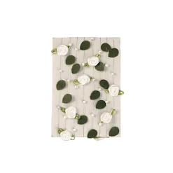 Rosengirlande weiß 2 m