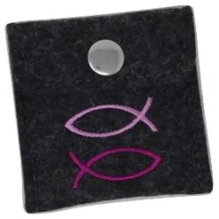 Rosenkranzdascherl Rosenkranztäschchen aus Wollfilz