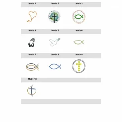 Rosenkranztasche aus Filz, verschiedene Designs, Kommunion, Rosenkranz