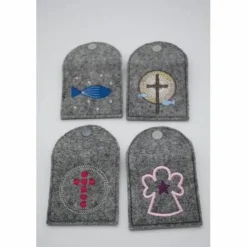 Rosenkranztasche Geschenk zur Kommunion passend zu Gotteslobhülle Firmung religiös Taufpate Firmpate Geschenkidee