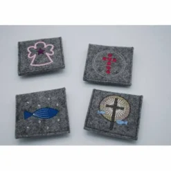 Rosenkranztasche Geschenk zur Kommunion passend zu Gotteslobhülle Firmung religiös Taufpate Firmpate Geschenkidee