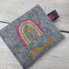 Rosenkranztäschchen Regenbogen mit Name, Kommunionsgeschenk
