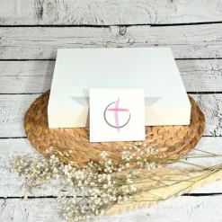 Rosenkranztäschchen Rosenkranz Kommunion Firmung aus Kunstleder - gern personalisiert