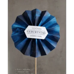 Rosettenstecker / Blumenstecker / Caketopper: Schönen Geburtstag lieber Papa