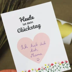 Rubbelkarte Rubbellose selber machen Gutscheinkarten zum Selbstausfüllen Schwangerschaftsankündigung Valentinstag Mutter