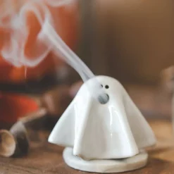 Räuchergespenst aus Keramik - Kleines Gespenst zum räuchern