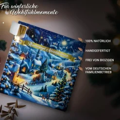 Räucherkegel Adventskalender,  24 x 2 Kegel, handgefertigt
