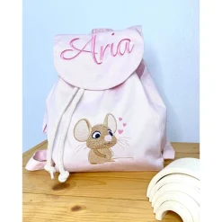 Rucksack für Kinder mit Namen und Motiv bestickt, Kindergartenrucksack, Sporttasche,