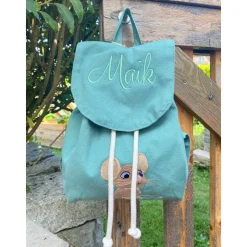 Rucksack für Kinder mit Namen und Motiv bestickt, Kindergartenrucksack, Sporttasche,
