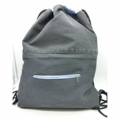 Rucksack 'Lächle...', Geschenk für Männer, Jeans-Upcycling