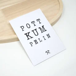Ruhrpott Sprüche Karte A6 mit Umschlag | Minimalistische Pott Grußkarte Pott Kumpelin