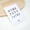 Ruhrpott Sprüche Karte A6 mit Umschlag | Minimalistische Pott Grußkarte Ruhrpott Vater