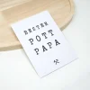 Ruhrpott Sprüche Karte A6 mit Umschlag | Minimalistische Pott Grußkarte Bester Pott Papa