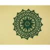 Rundes Häkeldeckchen tannngrün Ø 22 cm