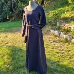 Rundhals Ausschnitt Wikinger Leinen Kleid, used look, Unterkleid, Mittelalter, stonewashed Leinen, Toraxacum