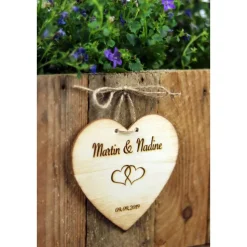 RUSTIKALE BLUMENKISTE aus alten Obstkistenbrettern Geschenk Brautpaar Hochzeit Holz TISCHDEKO Weinkiste Blumenkasten Graviert Personalisiert