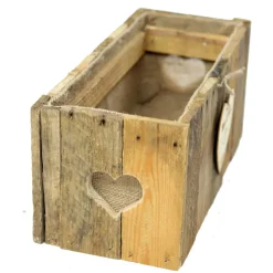 RUSTIKALE BLUMENKISTE aus alten Obstkistenbrettern Geschenk Brautpaar Hochzeit Holz TISCHDEKO Weinkiste Blumenkasten Graviert Personalisiert