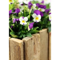 Rustikale BLUMENKISTE HERZ aus Obstkistenbrettern Hochzeit TISCHDEKO Valentin Individuelles Holz Geschenk Übertopf Pflanzschale Blumentopf