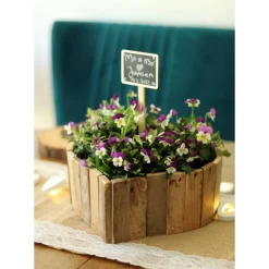 Rustikale BLUMENKISTE HERZ aus Obstkistenbrettern Hochzeit TISCHDEKO Valentin Individuelles Holz Geschenk Übertopf Pflanzschale Blumentopf