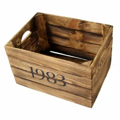 Rustikale Holzkiste mit Jahrgang Personalisiert Geschenkekiste Geburtsjahr Geschenk Geburtstag 1983 1979 1959 1989 2019 2000 1989 1999 1969