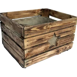 RUSTIKALE WEIHNACHTSBAUMSTÄNDER alte OBSTKISTE Christbaum Ständer aus Holz Weihnachtsdeko Vintage Holzkiste Baumhalter W