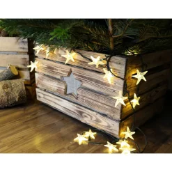 RUSTIKALE WEIHNACHTSBAUMSTÄNDER alte OBSTKISTE Christbaum Ständer aus Holz Weihnachtsdeko Vintage Holzkiste Baumhalter W