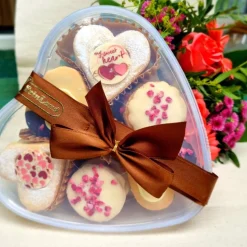 Sag es mit Herzen 350g (36Eur pro Kg) zu Valentinstag, Muttertag, Kekse und Plätzchen wie selbstgebacken von FeinLa