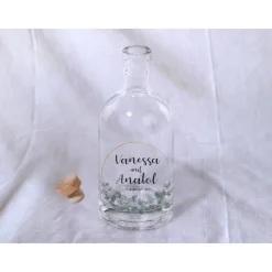 Sandzeremonie Glas mit Holzdeckel Hochzeitsbrauch Windlicht Design Eukalyptus unten